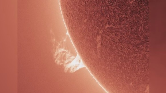 Рано тази сутрин е регистрирано силно слънчево изригване Той е наблюдавано